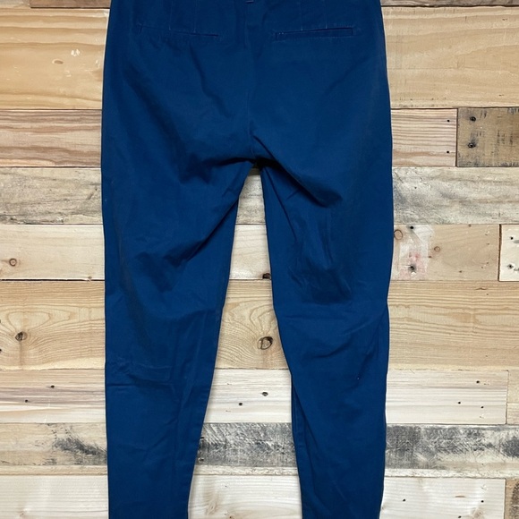 J. Crew Stretch size 00 Blue Low-rise Cropped Cotton Chino Pants with Pockets - Picture 7 of 12
